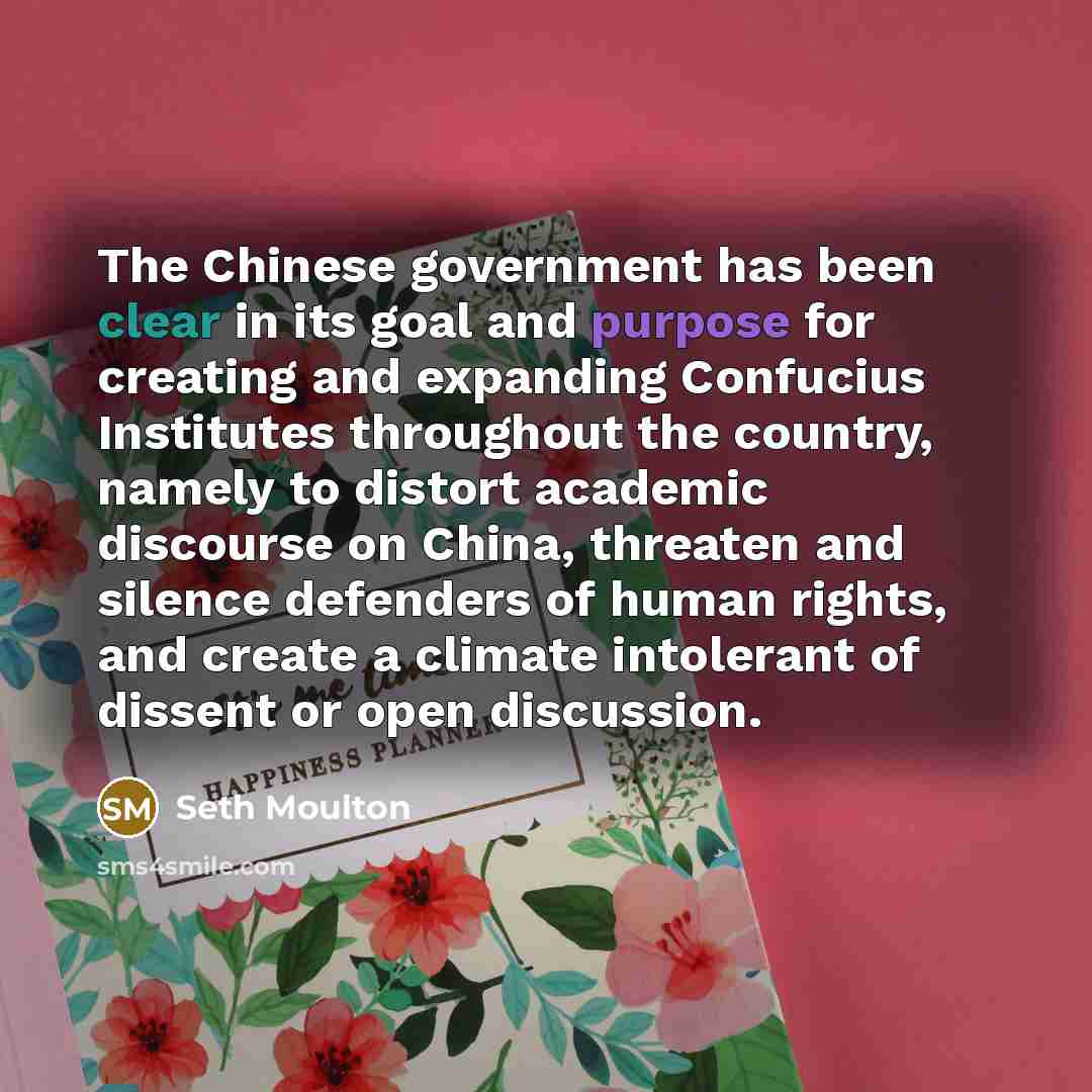 “The Chinese government has been clear in its goal and…” quote by Seth Moulton