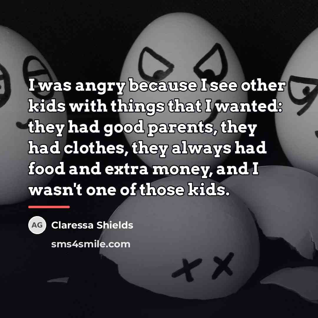 “I was angry because I see other kids with things…” quote by Claressa Shields