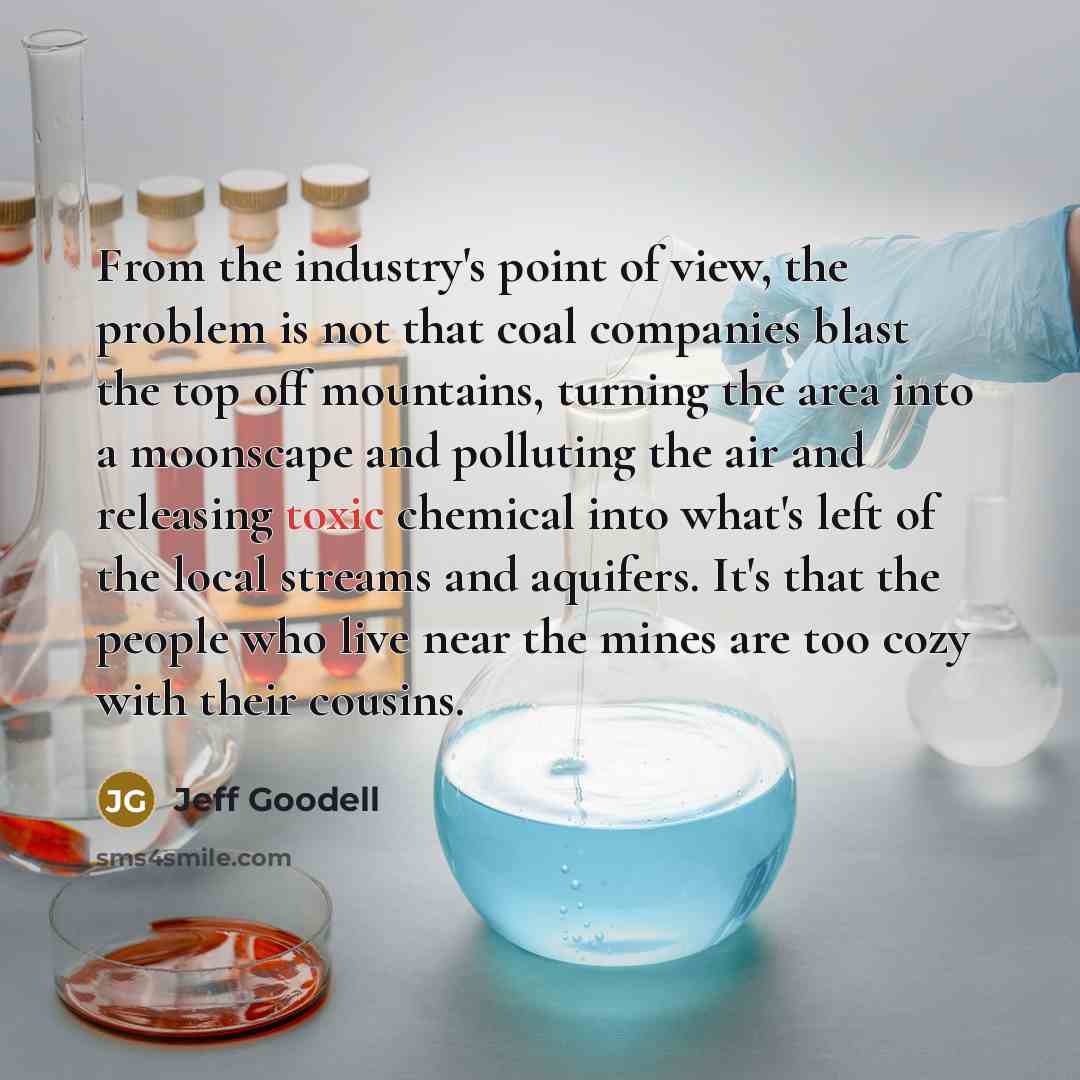 “From the industry's point of view, the problem is not…” quote by Jeff Goodell