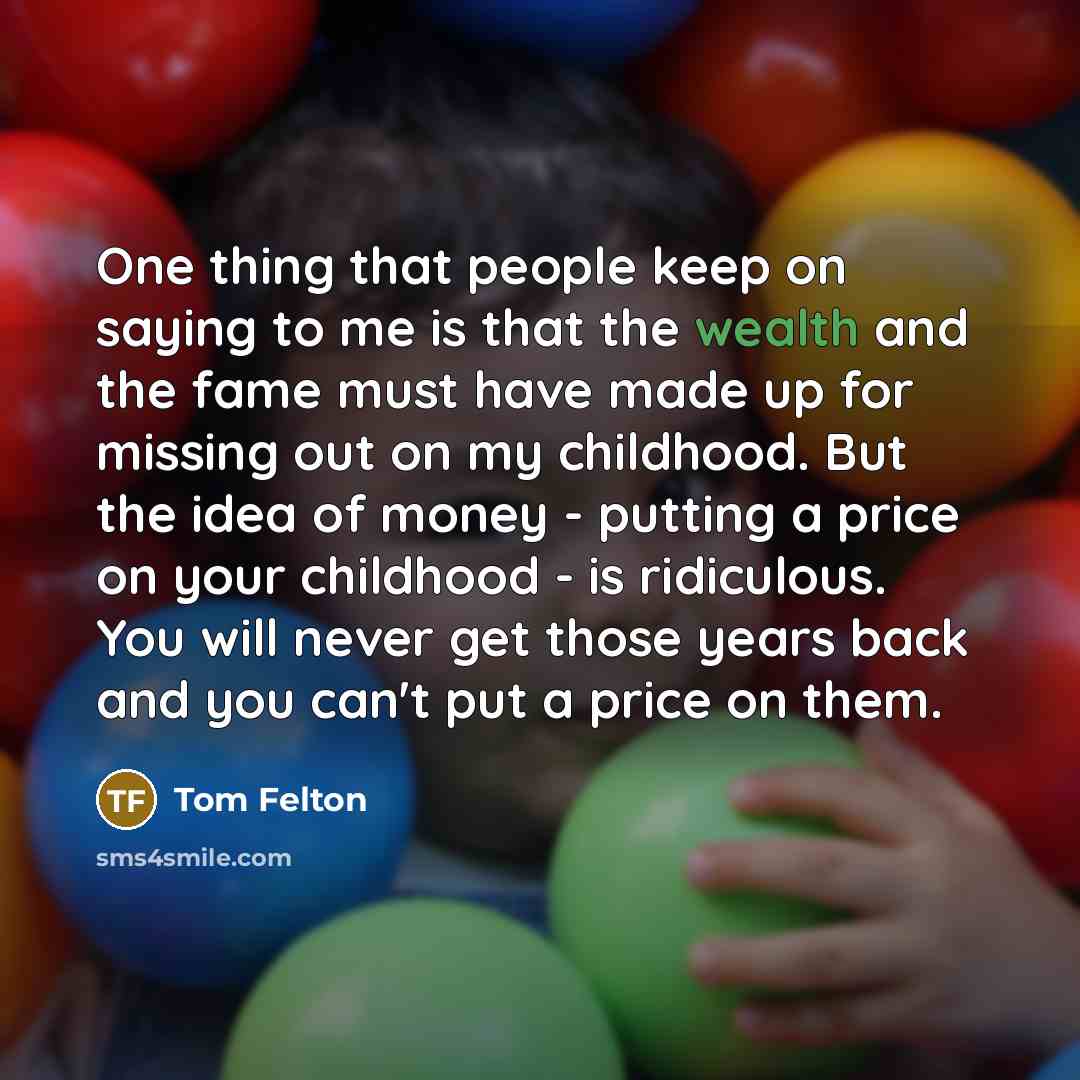 “One thing that people keep on saying to me is…” quote by Tom Felton