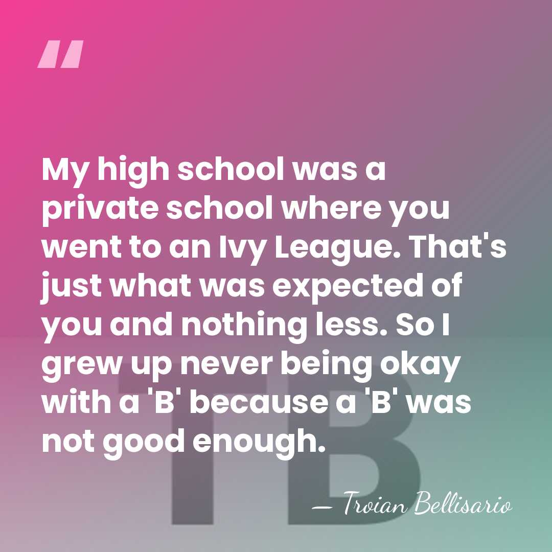 My high school was a private school where you went to an&hellip; - Troian Bellisario