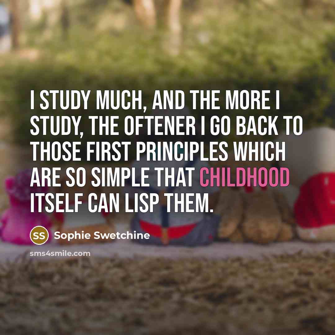 “I study much, and the more I study, the oftener…” quote by Sophie Swetchine