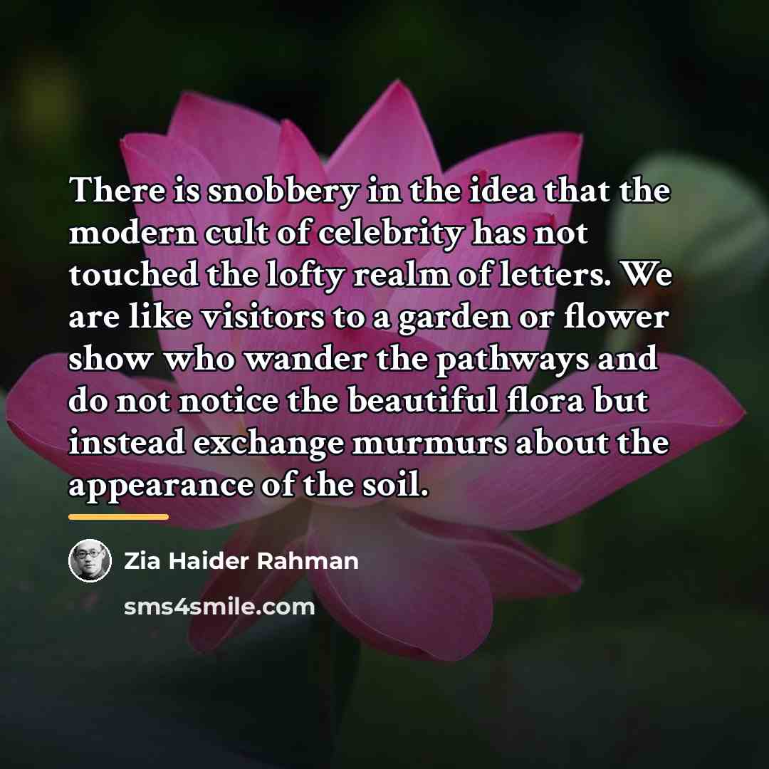 “There is snobbery in the idea that the modern cult…” quote by Zia Haider Rahman