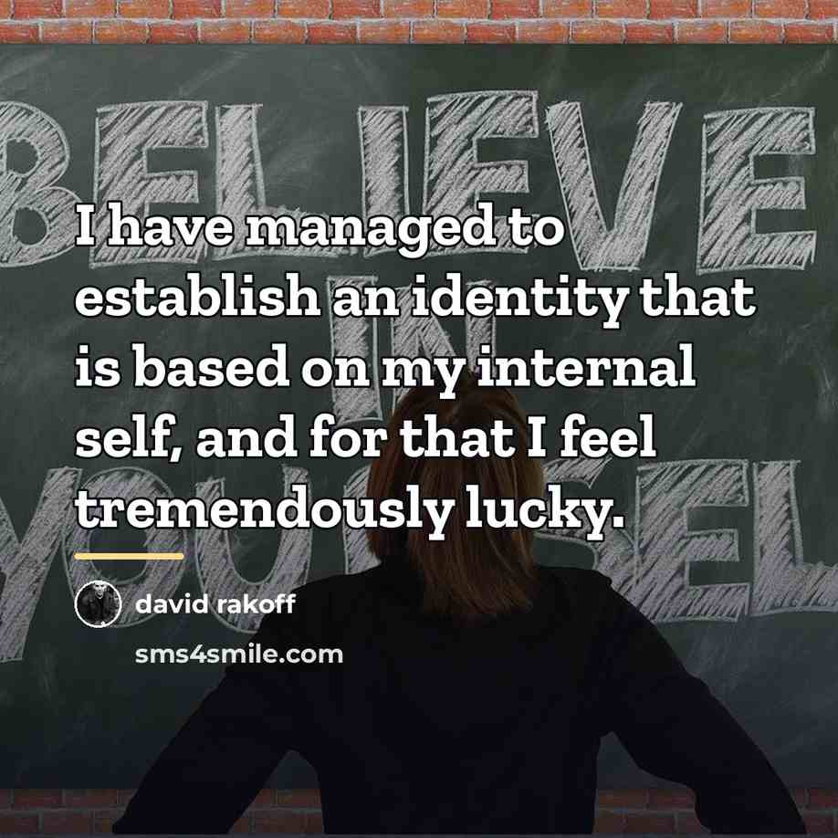 “I have managed to establish an identity that is based…” quote by David Rakoff