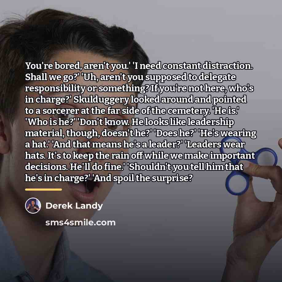 “You're bored, aren't you.' 'I need constant distraction. Shall we…” quote by Derek Landy