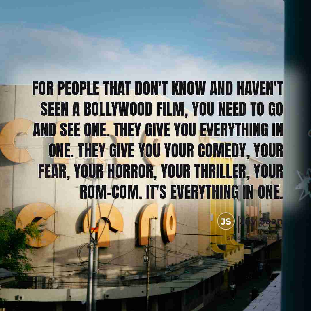 “For people that don't know and haven't seen a Bollywood…” quote by Jay Sean
