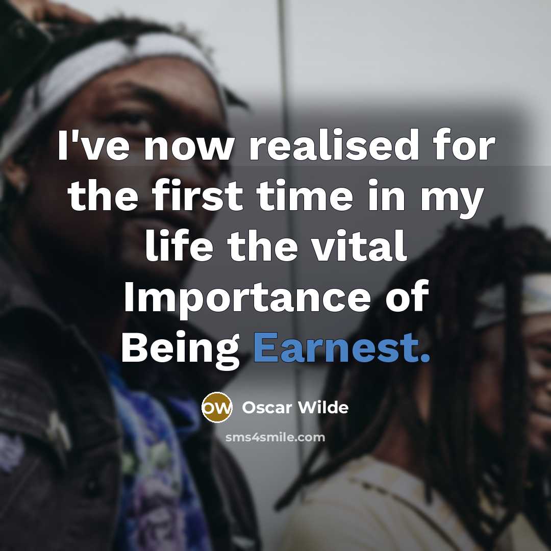 “I've now realised for the first time in my life…” quote by Oscar Wilde