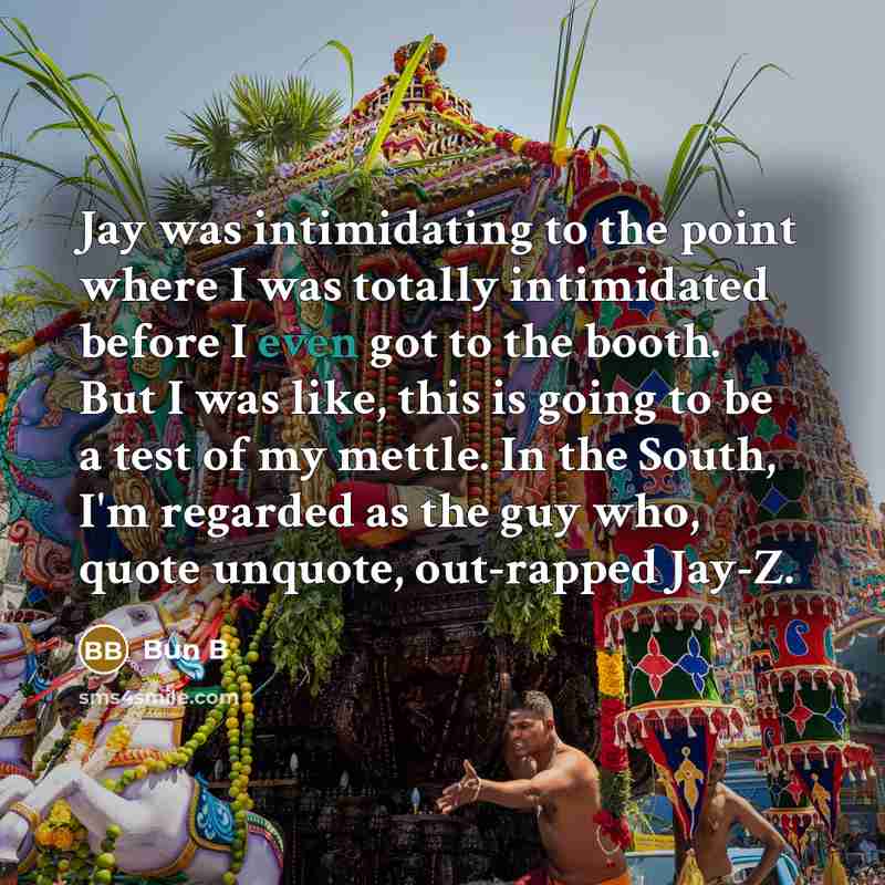 “Jay was intimidating to the point where I was totally…” quote by Bun B
