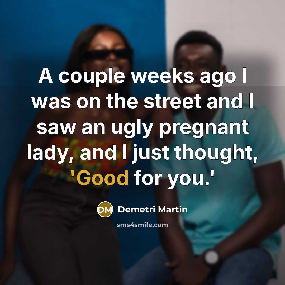 “A couple weeks ago I was on the street and…” quote by Demetri Martin
