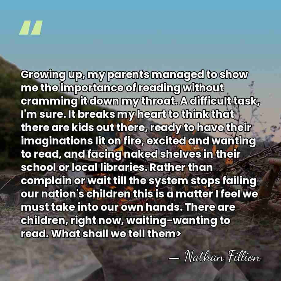 Growing up, my parents managed to show me the importance of reading&hellip; - Nathan Fillion