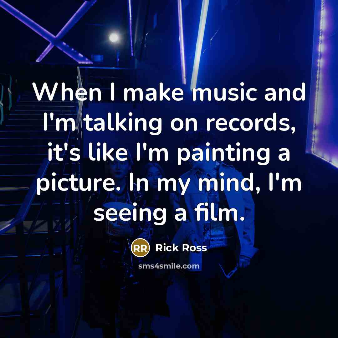 “When I make music and I'm talking on records, it's…” quote by Rick Ross