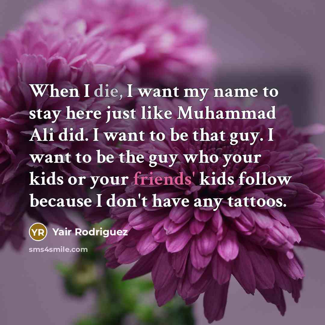“When I die, I want my name to stay here…” quote by Yair Rodriguez