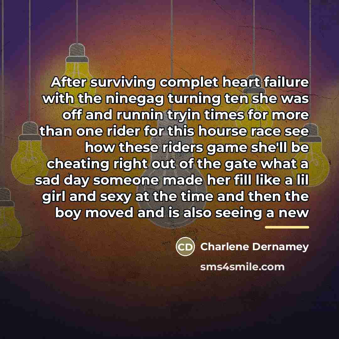 “After surviving complet heart failure with the ninegag turning ten…” quote by Charlene Dernamey