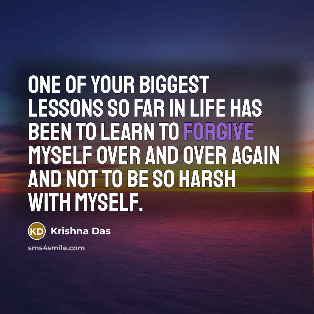 “One of your biggest lessons so far in life has…” quote by Krishna Das