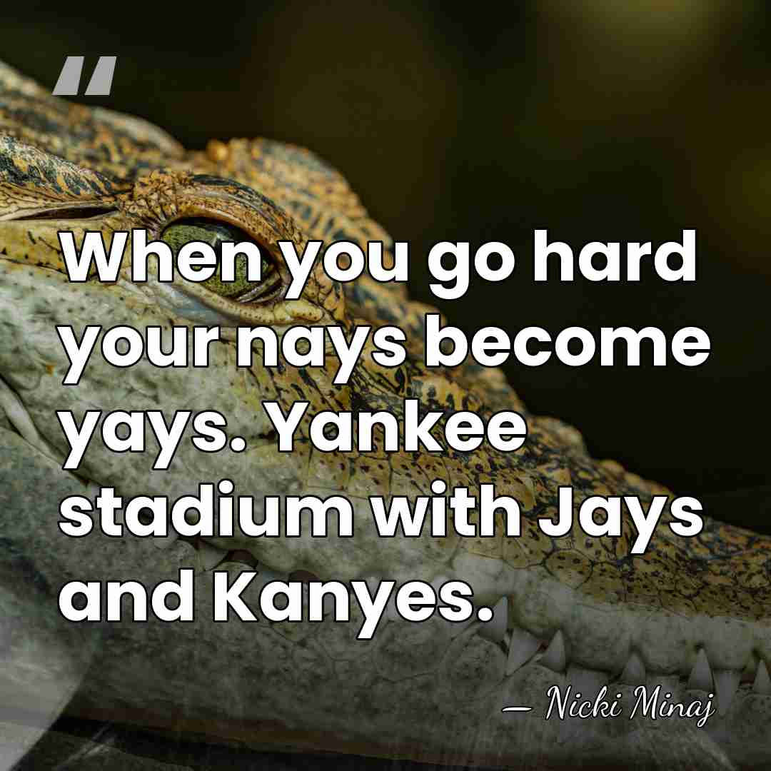 When you go hard your nays become yays. Yankee stadium with Jays&hellip; - Nicki Minaj