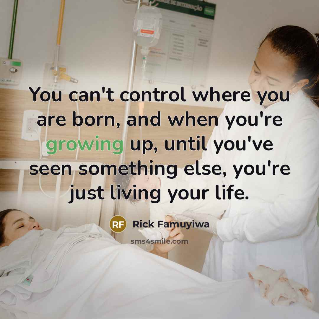 “You can't control where you are born, and when you're…” quote by Rick Famuyiwa