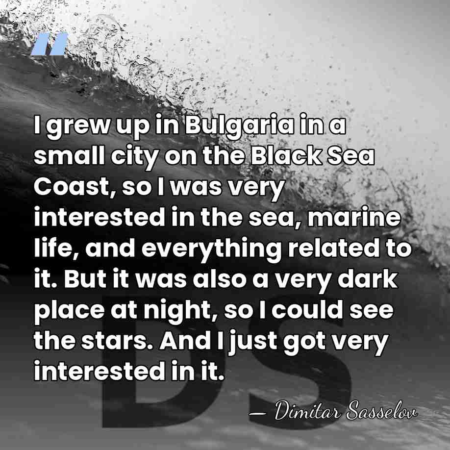 I grew up in Bulgaria in a small city on the Black&hellip; - Dimitar Sasselov