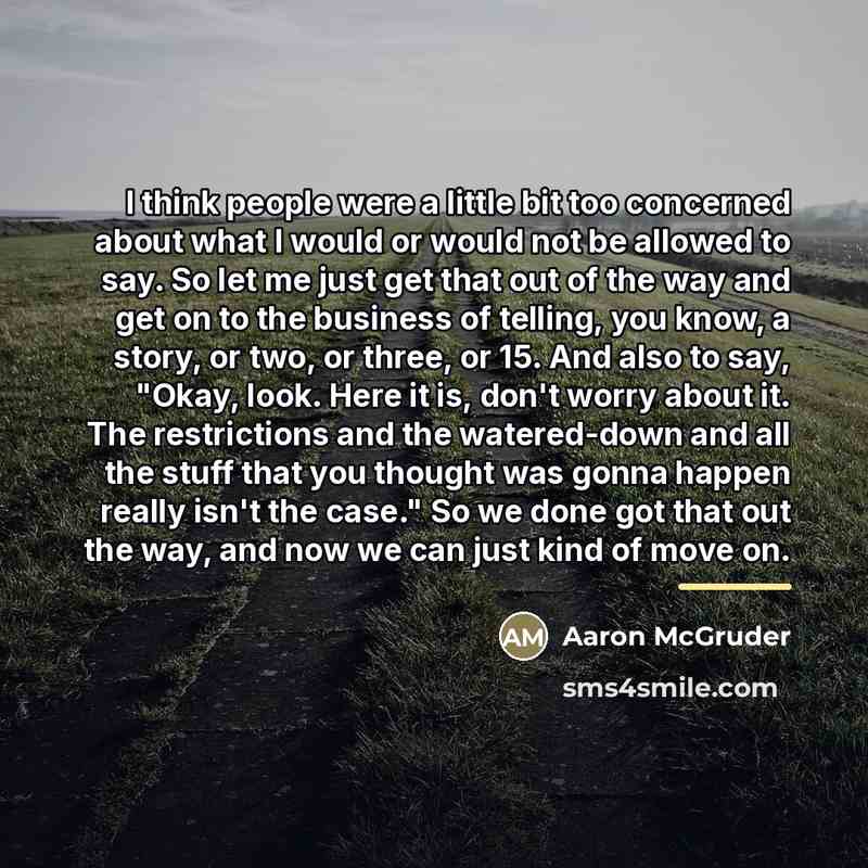 “I think people were a little bit too concerned about…” quote by Aaron McGruder