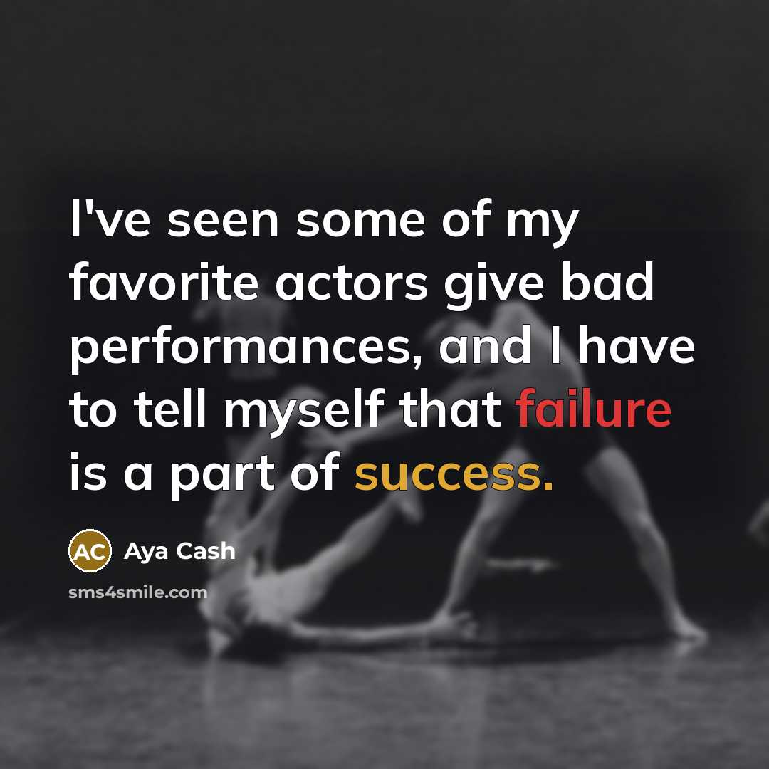 “I've seen some of my favorite actors give bad performances,…” quote by Aya Cash