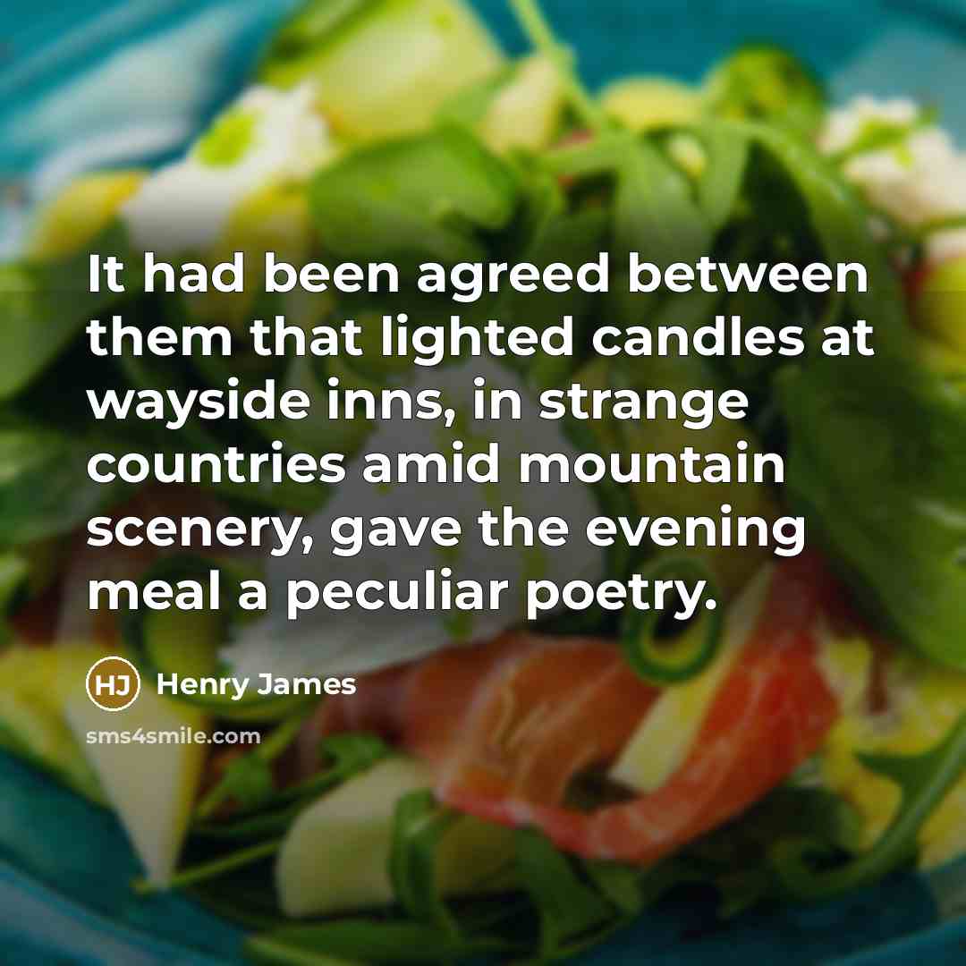 “It had been agreed between them that lighted candles at…” quote by Henry James