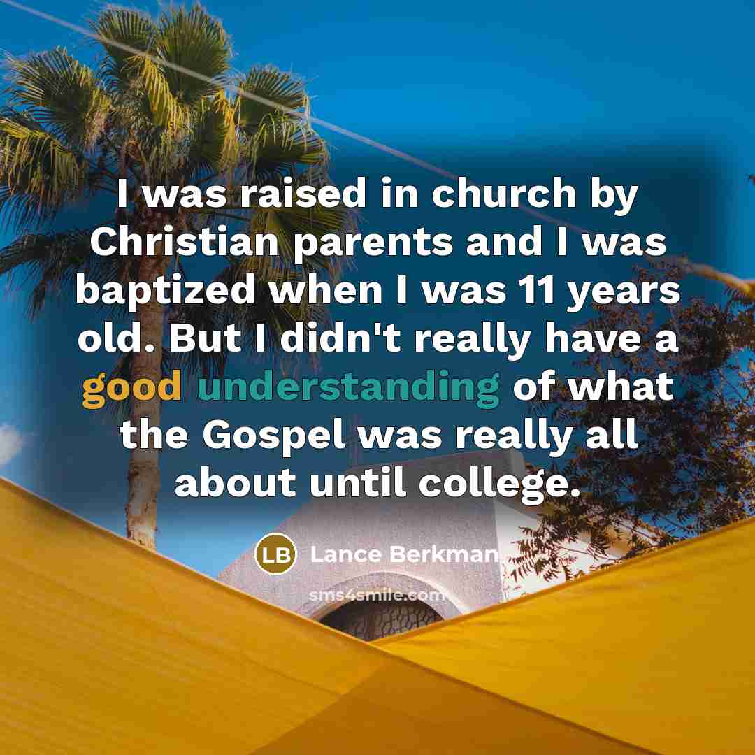 “I was raised in church by Christian parents and I…” quote by Lance Berkman