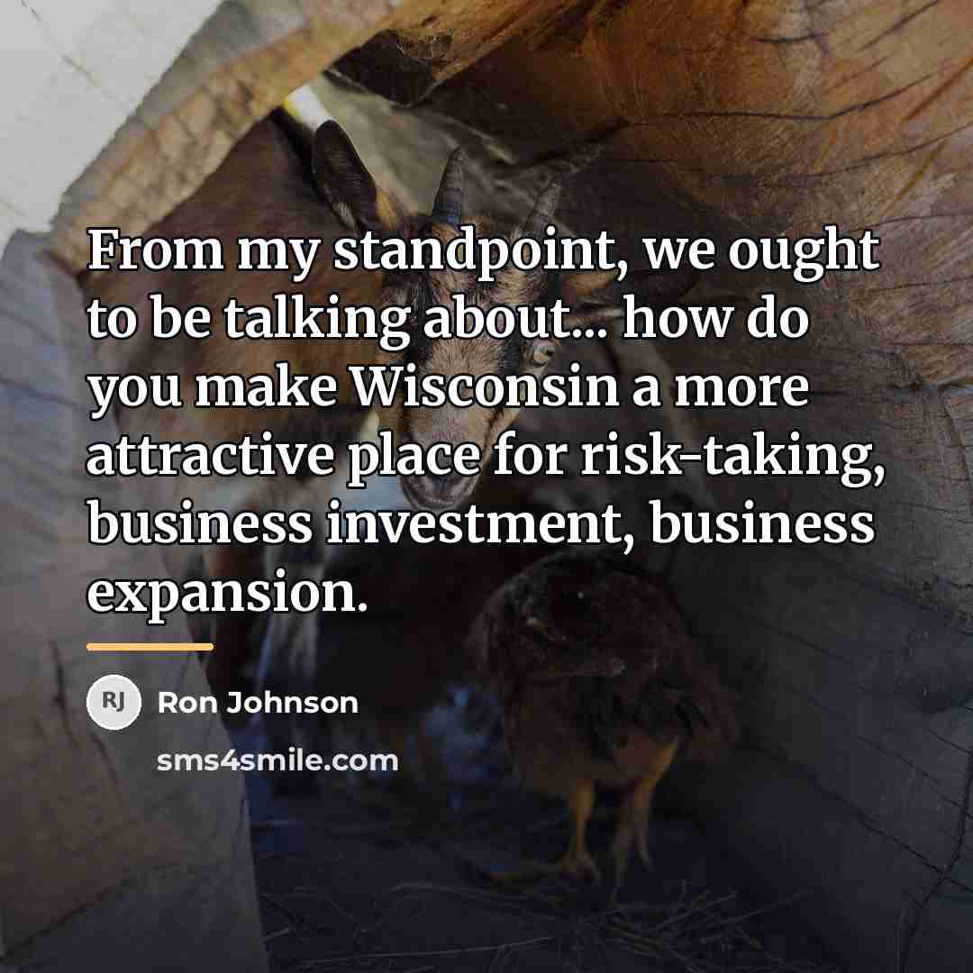 “From my standpoint, we ought to be talking about... how…” quote by Ron Johnson