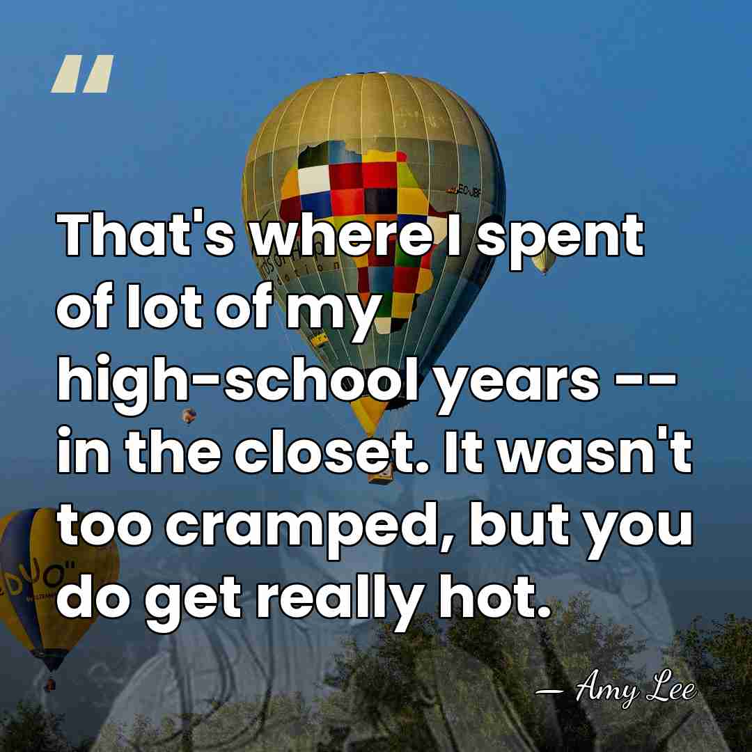 That's where I spent of lot of my high-school years -- in&hellip; - Amy Lee