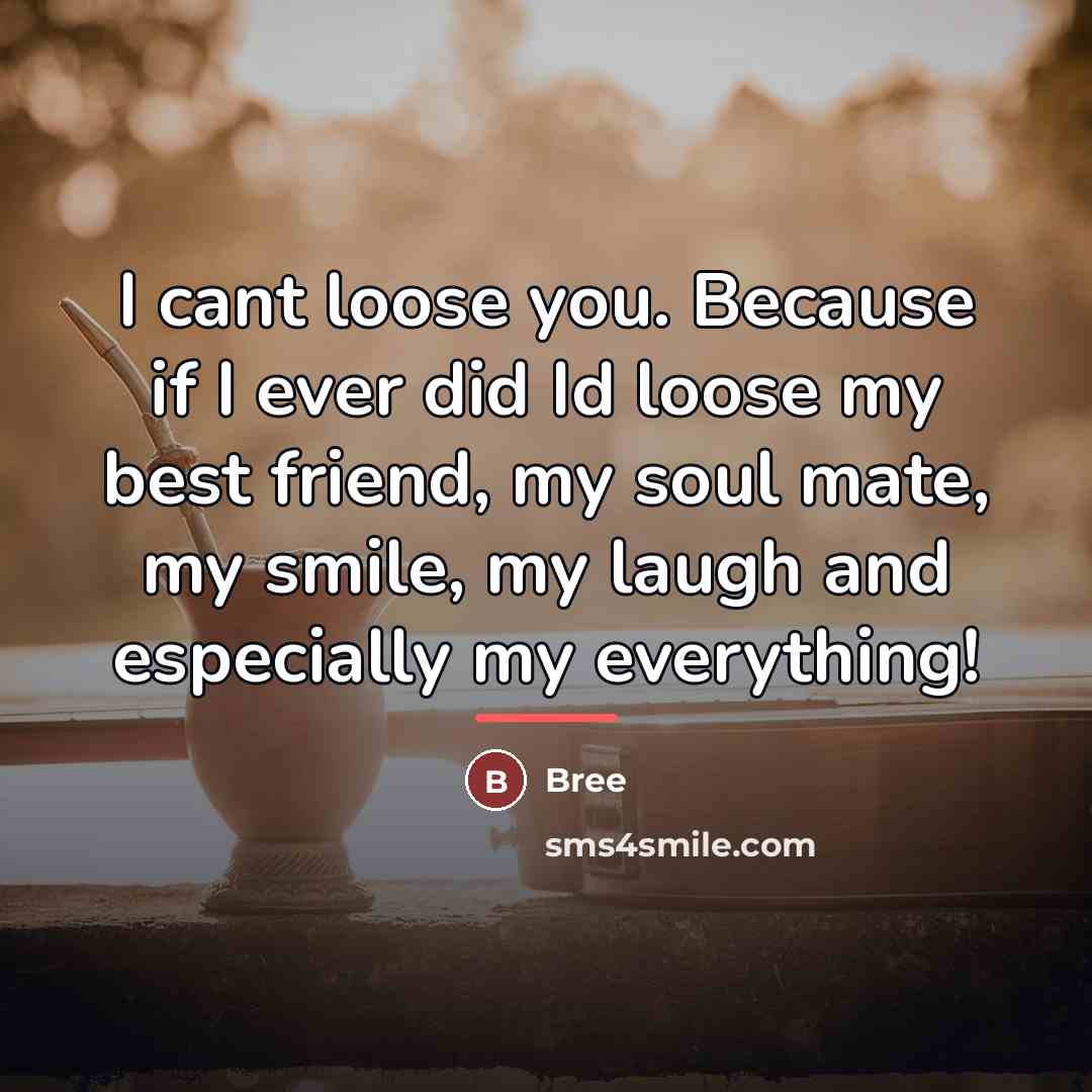 “I cant loose you. Because if I ever did Id…” quote by Bree