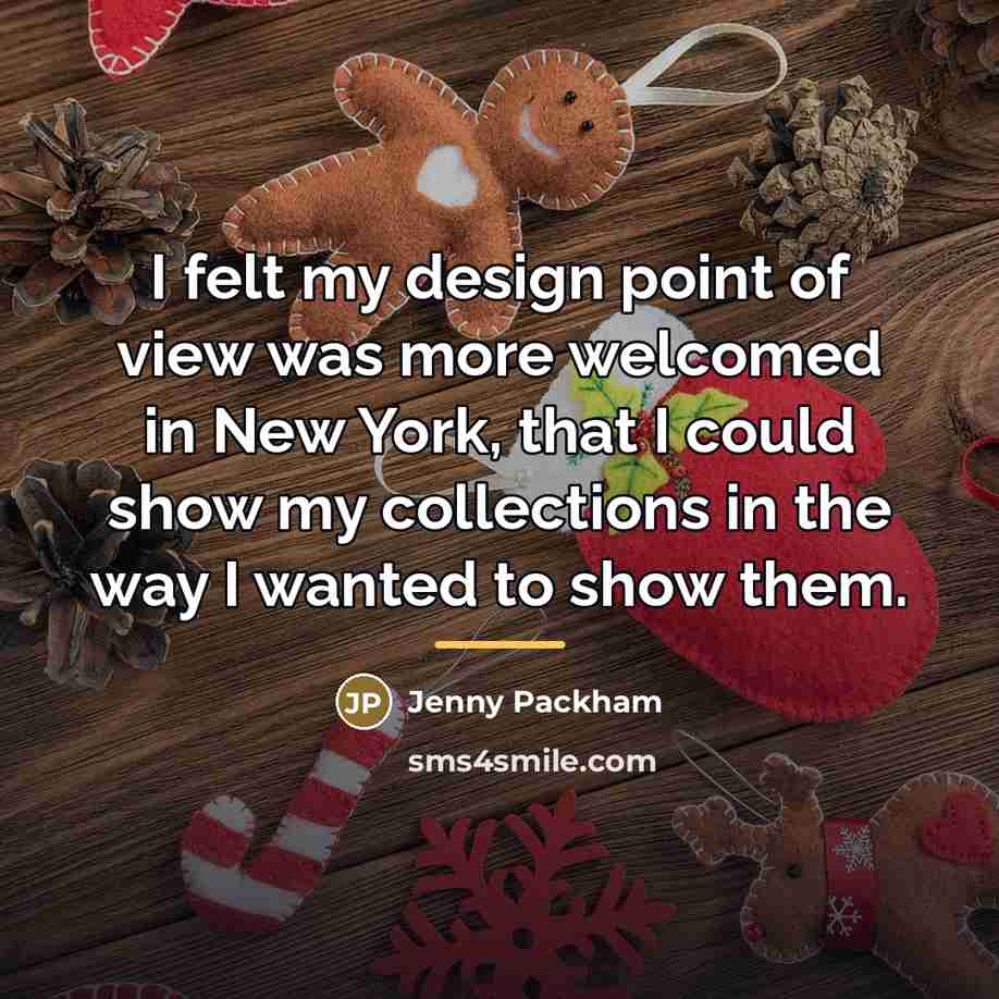 “I felt my design point of view was more welcomed…” quote by Jenny Packham