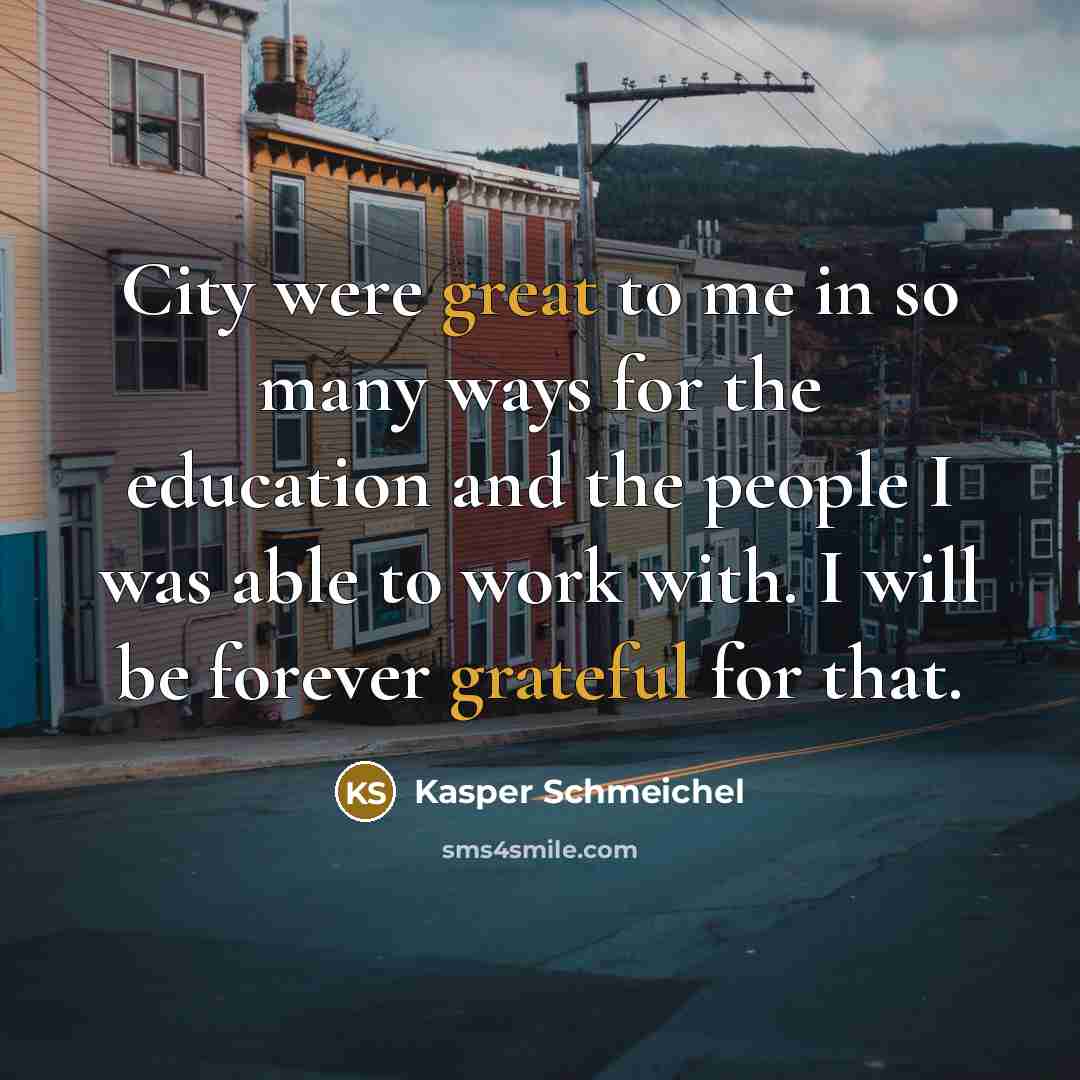 “City were great to me in so many ways for…” quote by Kasper Schmeichel