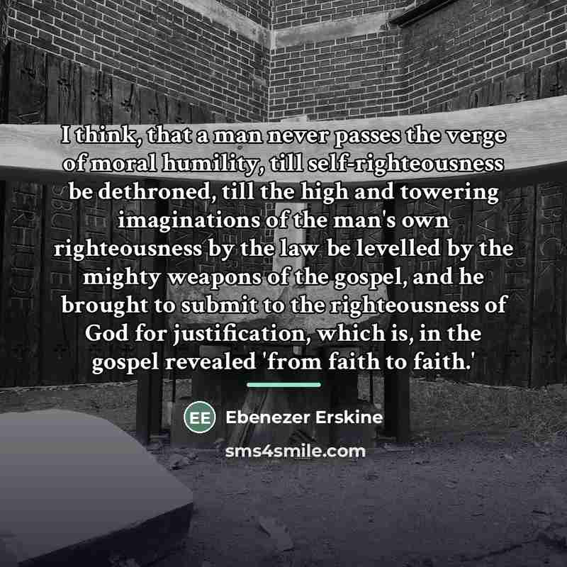 “I think, that a man never passes the verge of…” quote by Ebenezer Erskine