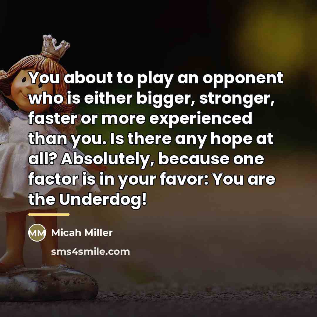 “You about to play an opponent who is either bigger,…” quote by Micah Miller