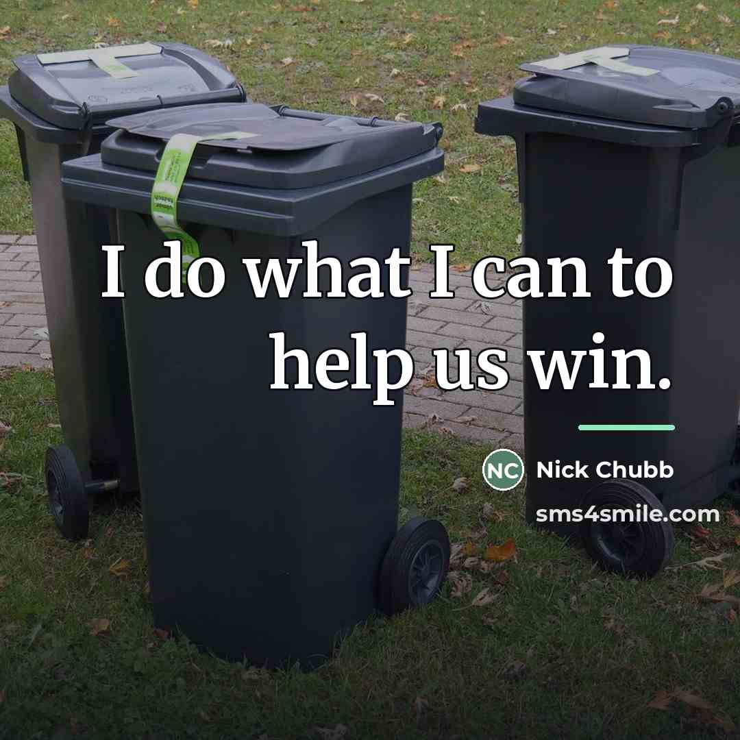 “I do what I can to help us win.…” quote by Nick Chubb