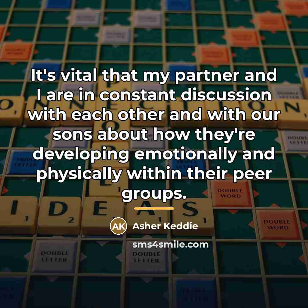 “It's vital that my partner and I are in constant…” quote by Asher Keddie