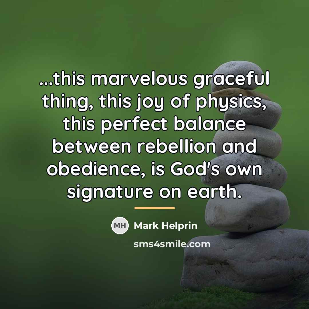 “...this marvelous graceful thing, this joy of physics, this perfect…” quote by Mark Helprin