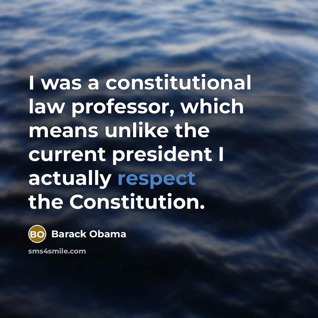 “I was a constitutional law professor, which means unlike the…” quote by Barack Obama