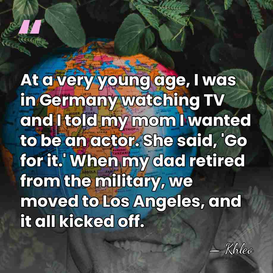At a very young age, I was in Germany watching TV and&hellip; - Khleo