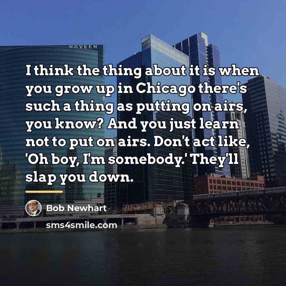 “I think the thing about it is when you grow…” quote by Bob Newhart