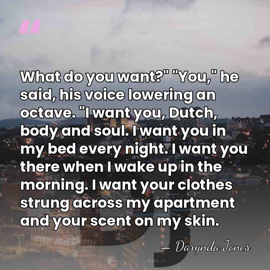 What do you want?" "You," he said, his voice lowering an octave.&hellip; - Darynda Jones