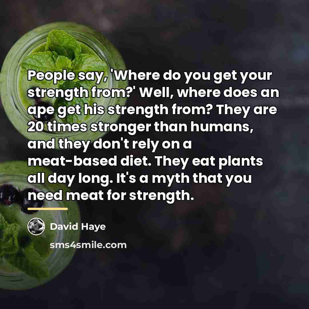 “People say, 'Where do you get your strength from?' Well,…” quote by David Haye