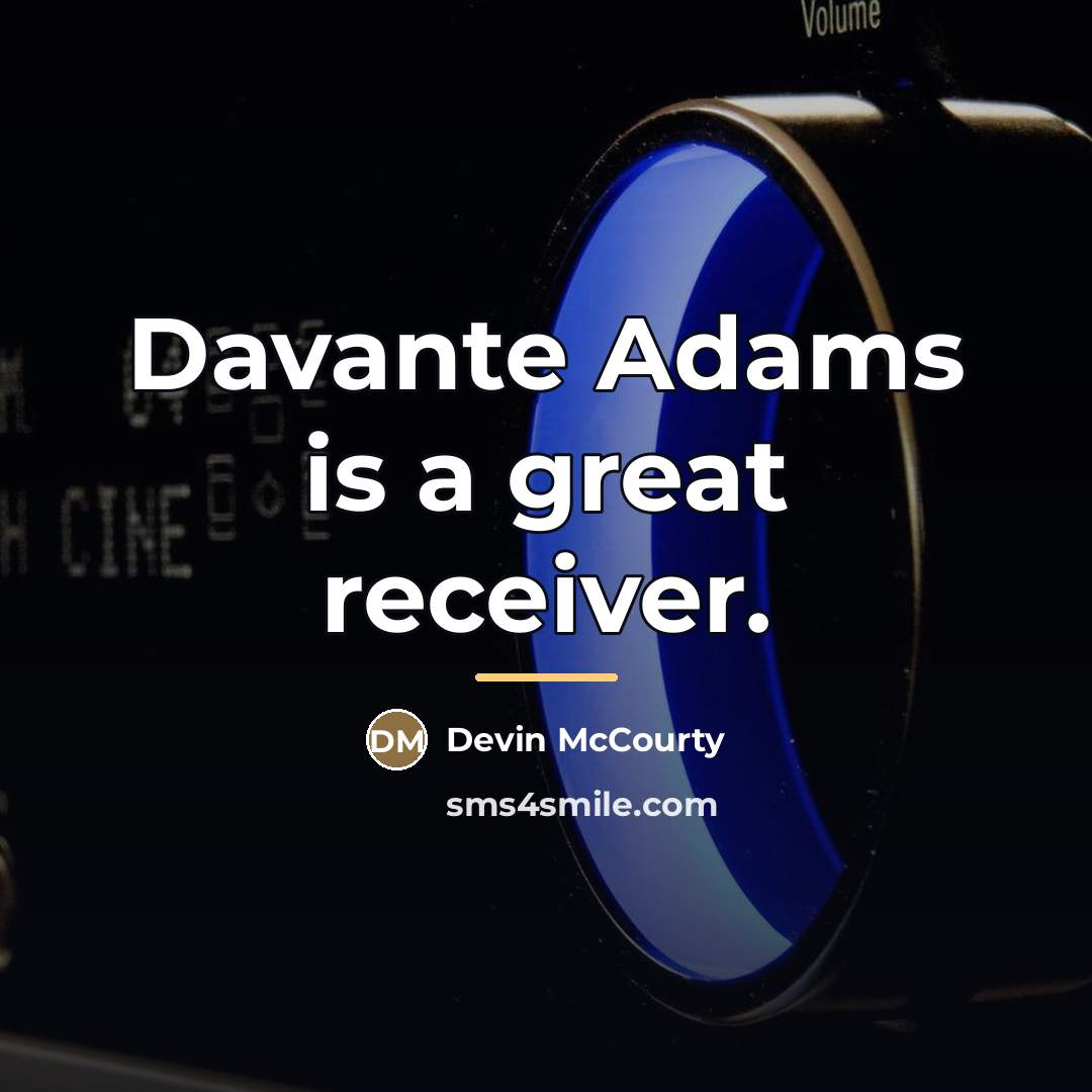 “Davante Adams is a great receiver.…” quote by Devin McCourty