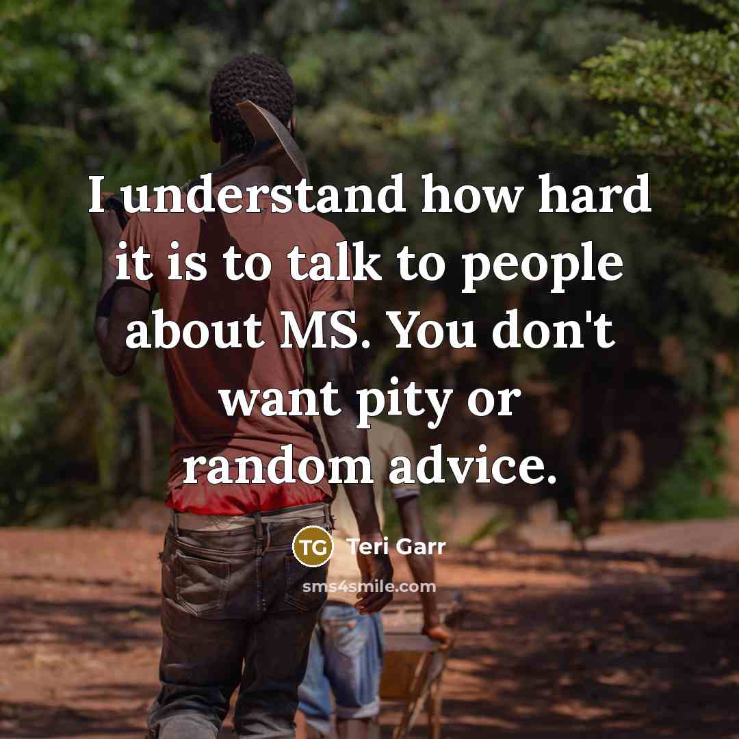 “I understand how hard it is to talk to people…” quote by Teri Garr