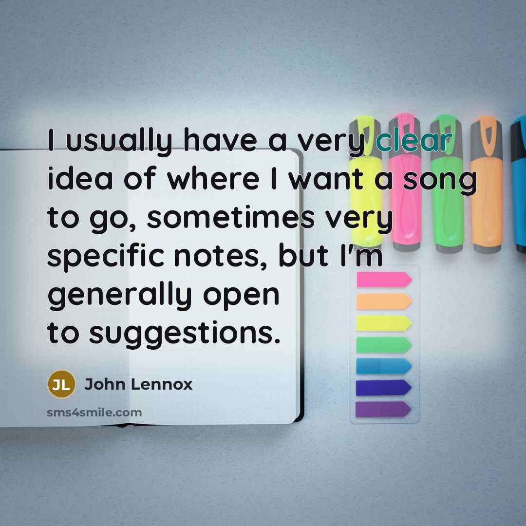 “I usually have a very clear idea of where I…” quote by John Lennox