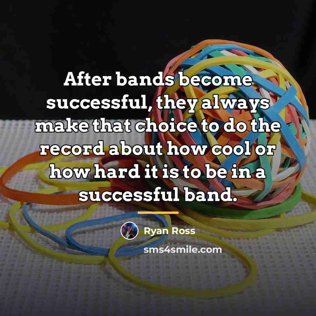 “After bands become successful, they always make that choice to…” quote by Ryan Ross