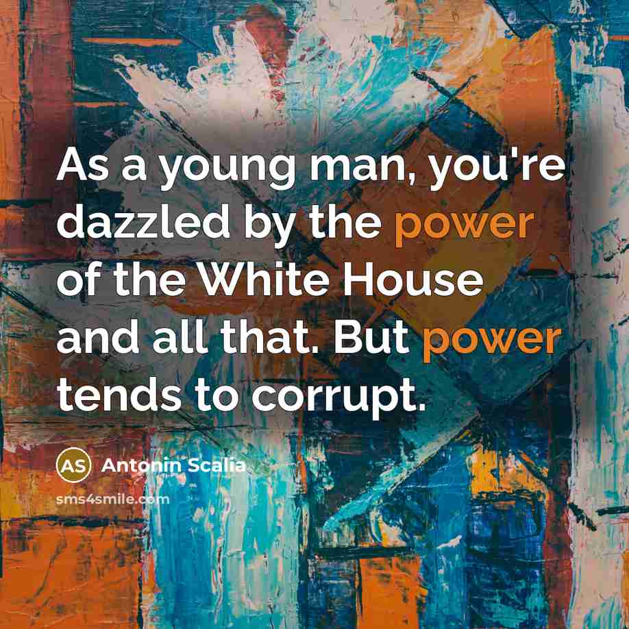 “As a young man, you're dazzled by the power of…” quote by Antonin Scalia