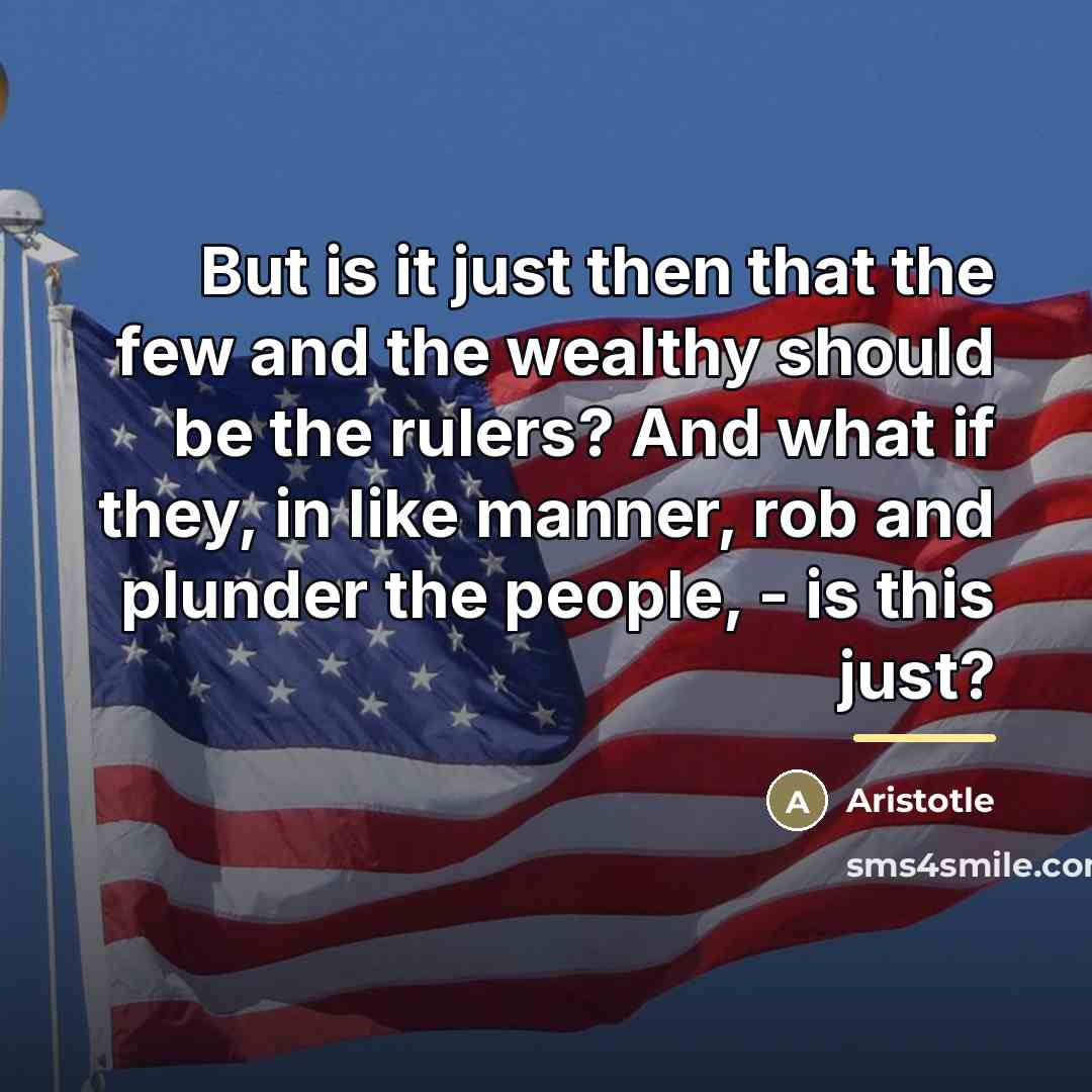 “But is it just then that the few and the…” quote by Aristotle