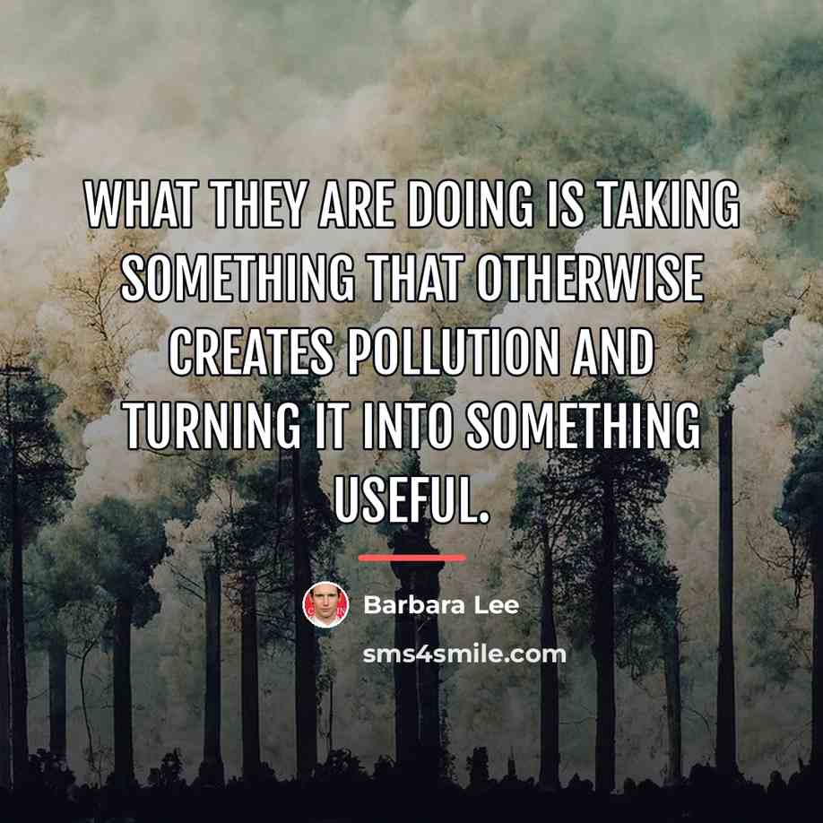 “What they are doing is taking something that otherwise creates…” quote by Barbara Lee