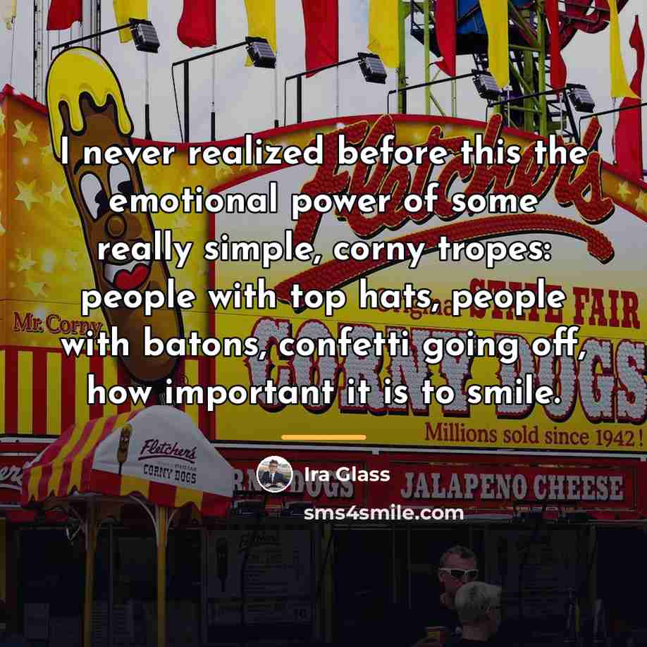 “I never realized before this the emotional power of some…” quote by Ira Glass
