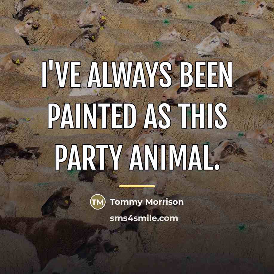 “I've always been painted as this party animal.…” quote by Tommy Morrison