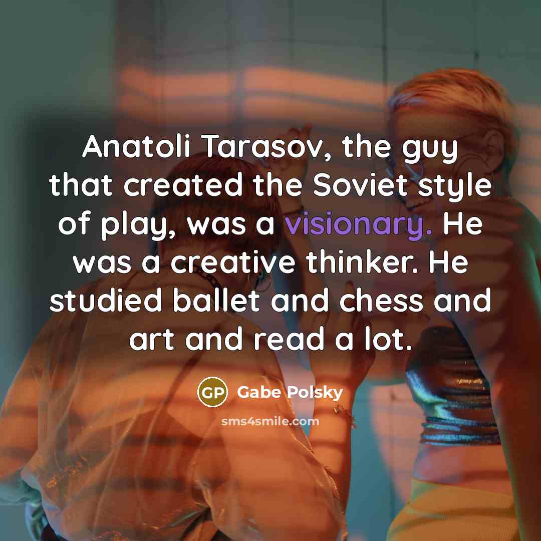 “Anatoli Tarasov, the guy that created the Soviet style of…” quote by Gabe Polsky
